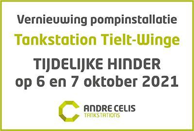 Tijdelijke hinder Tankstation Tielt-Winge