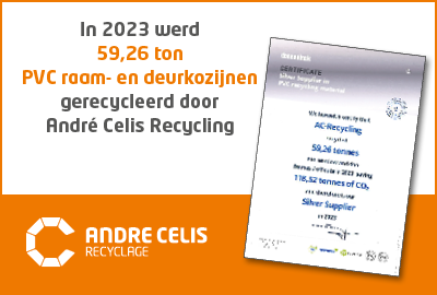 André Celis Recyclage is Silver Supplier van Deceuninck