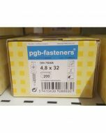 PGB Zelfborende schroef DIN 7504M 4,8x32mm (200 stuks)