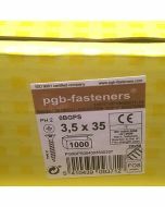 PGB Snelbouwschroef type S op band 3,5x35mm (1.000 stuks)