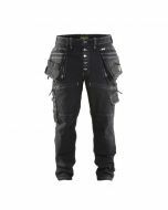 Blåkläder Werkbroek Denim stretch zwart - maat C54