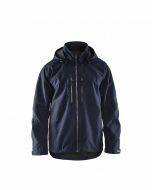 laklader Winterjas marineblauw - maat M