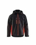 Blaklader Winterjas zwart/fluo rood - maat L