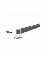 Keper geschaafd RND 50x50mm (lengte 2,70m)