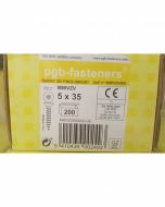 PGB Spaanderplaatschroef VK-Z 5x35mm (200 stuks)