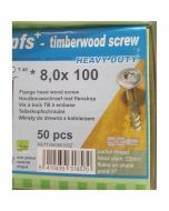 PGB Flenskophoutschroef P17 8x100mm (50 stuks)