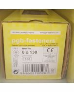 PGB Spaanderplaatschroef VZK-Z 6x130mm (100 stuks)