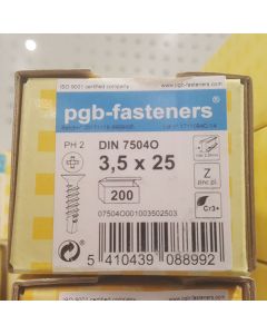 PGB Zelfborende schroef DIN 7504O 3,5x25mm (200 stuks)
