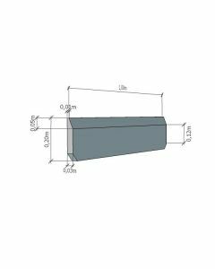 Maes Wirtz Betonplaat 20x100