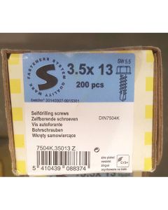 PGB Zelfborende schroef DIN 7504K 3,5x13mm (200 stuks)