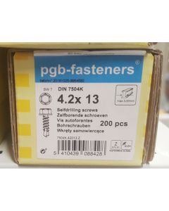 PGB Zelfborende schroef DIN 7504K 4,2x13mm (200 stuks)