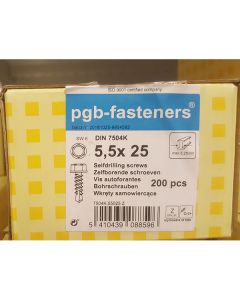 PGB Zelfborende schroef DIN 7504K 5,5x25mm (200 stuks)