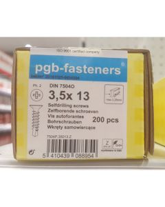 PGB Zelfborende schroef DIN 7504O 3,5x13mm (200 stuks)