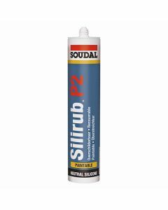 Soudal Silirub P2 overschilderbare silicone transparant 310ml