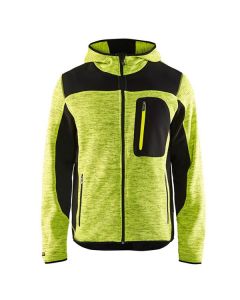 Blaklader Gebreide vest Softshell geel - maat L