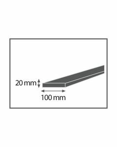 Voliges ruw RND 20x100mm (lengte 3,30m)