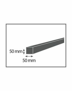 Keper geschaafd RND 50x50mm (lengte 4,50m)