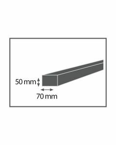 Keper geschaafd RND 50x70mm (lengte 4,20m)