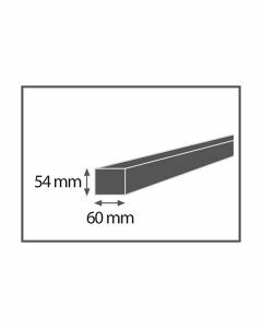 Keper ruw gedrenkt Douglas 54/60 (lengte 5,50 m)