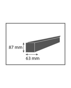 Keper ruw gedrenkt Douglas 87/63 (lengte 6,1 m)