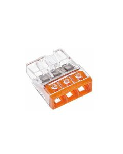 Steekklem 3x 0,5-2,5mm² oranje (10 stuks)