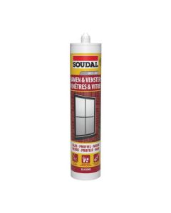 Soudal Ramen & Vensters Overschilderbare silicone grijs 300ml