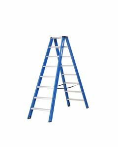 Hercules Blue dubbele trapladder 2x8