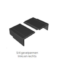 BMI Monier Horizon 5/4 Gevelpan rechts zwart
