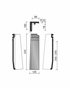 Koramic Actua 10LT Halve Gevelpan Links Antraciet mat