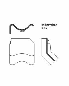 Monier Oude Holle Knikgevelpan links 140° Oud blauw