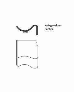 Monier Oude Holle Knikgevelpan Rechts 140° Natuurrood
