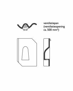 Monier Oude Holle Ventilatiepan Oud rood