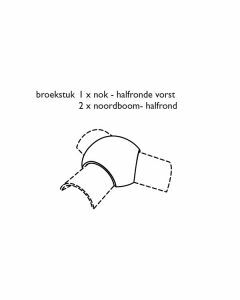 Monier Postel 20 / Fontenelle Halfrond broekstuk 3 openingnen Double Black