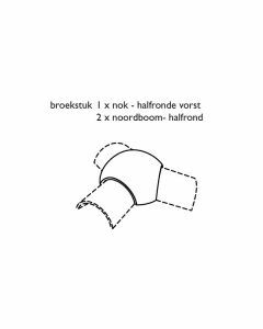 Monier Postel 20 / Fontenelle / Signy Halfrond Broekstuk 3 openingen Rustiek