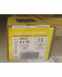 PGB Spaanderplaatschroef VK-Z 4x16mm (200 stuks)