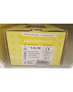 PGB Spaanderplaatschroef VK-Z 4x50mm (200 stuks)