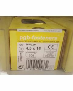 PGB Spaanderplaatschroef VK-Z 4,5x16mm (200 stuks)