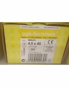 PGB Spaanderplaatschroef VK-Z 4,5x45mm (200 stuks)