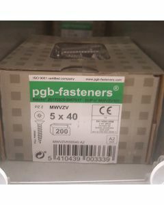 PGB Spaanderplaatschroef A2 VZK-Z 5x40mm (200 stuks)