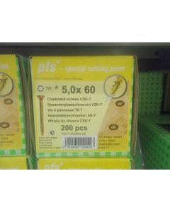 PGB Spaanderplaatschroef VZK-T 5,0x060mm (200 stuks)