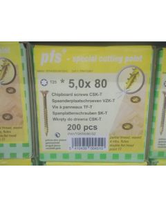 PGB Spaanderplaatschroef VZK-T 5,0x080mm (200 stuks)
