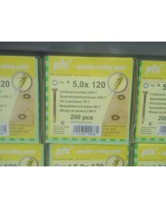 PGB Spaanderplaatschroef VZK-T 5,0x120mm (200 stuks)