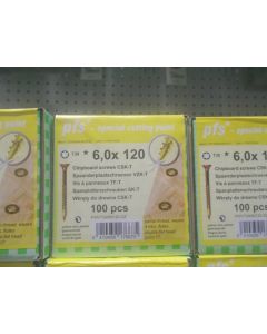PGB Spaanderplaatschroef VZK-T 6,0x120mm (100 stuks)