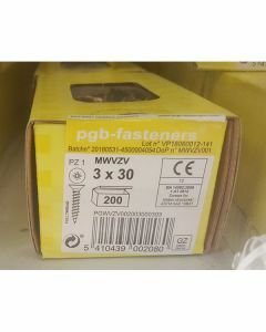 PGB Spaanderplaatschroef VK-Z 3x30mm (200 stuks)