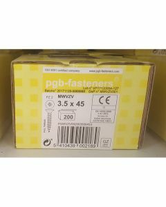 PGB Spaanderplaatschroef VK-Z 3,5x45mm (200 stuks)