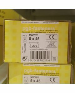 PGB Spaanderplaatschroef VK-Z 5x45mm (200 stuks)