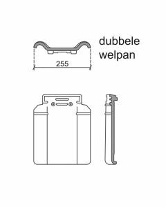 Monier Postel 20 Dubbele welpan Natuurrood 