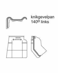 Monier Postel 20 Knikgevelpan Links 140° Natuurrood