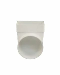 Renson Hoekverbinding 7017 90° plat/rond 110x55mm-Ø100mm wit