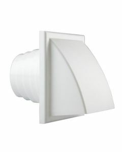 Renson Overdrukrooster 741 wit dampkap